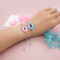 Nihaojewelry Wholesale Accessories Ethnic Style Miyuki Beads Woven Blue Eyes Bracelet main image 5