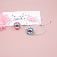 Nihaojewelry Wholesale Accessories Ethnic Style Miyuki Beads Woven Blue Eyes Bracelet main image 4