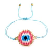 Nihaojewelry Wholesale Accessories Ethnic Style Miyuki Beads Woven Blue Eyes Bracelet main image 3
