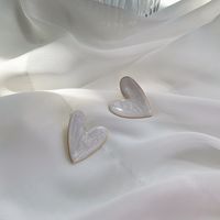 Nihaojewelry Wholesale Jewelry Simple Blooming Big Heart Stud Earrings main image 5