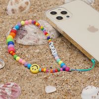 Wholesale Accessories Letter Rice Beads Smiling Mobile Phone Chain Nihaojewelry main image 4