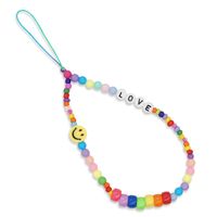 Wholesale Accessories Letter Rice Beads Smiling Mobile Phone Chain Nihaojewelry main image 6