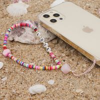 Wholesale Accessories Letter Love Mixed Color Beads Mobile Phone Chain Nihaojewelry main image 5
