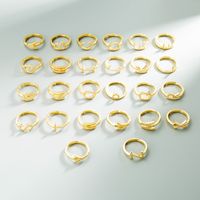 Wholesale Jewelry 26 English Alphabet Copper Ring Nihaojewelry main image 4