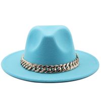 Wholesale Accessories Woolen Big Brim Fashion Jazz Top Hats Nihaojewelry main image 1