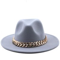 Wholesale Accessories Woolen Big Brim Fashion Jazz Top Hats Nihaojewelry main image 6