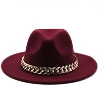 Wholesale Accessories Woolen Big Brim Fashion Jazz Top Hats Nihaojewelry main image 5