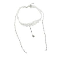 Wholesale Jewelry Lace Tassel Diamond Ball Pendant Choker Nihaojewelry main image 6