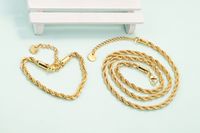 Nihaojewelry Wholesale Jewelry Simple Twist Chain Stainless Steel Bracelet main image 3