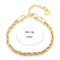 Nihaojewelry Wholesale Jewelry Simple Twist Chain Stainless Steel Bracelet main image 5