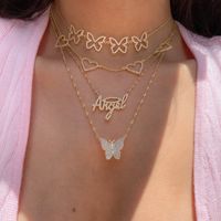 Wholesale Jewelry Hollow Heart-shaped Inlaid Zircon Pendant Necklace Nihaojewelry main image 4