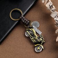Accessoires De Gros Porte-clés En Métal Tissé En Cuir De Moto Nihaojewelry main image 4