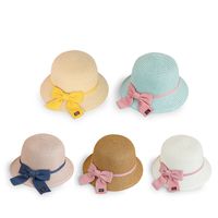 Wholesale Accessories Children's Bow Straw Hat Nihaojewelry main image 6