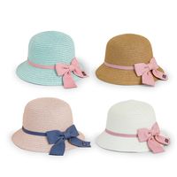 Wholesale Accessories Children's Bow Straw Hat Nihaojewelry main image 5