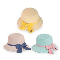 Wholesale Accessories Children's Bow Straw Hat Nihaojewelry main image 4