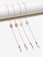 Wholesale Accessories Two-piece Copper Pink Cracked Beads Glasses Chain Nihaojewelry main image 2