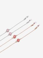 Wholesale Accessories Two-piece Copper Pink Cracked Beads Glasses Chain Nihaojewelry main image 4