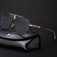 النظارات الشمسية للرجال في عام 2022 ، النظارات الشمسية الجديدة ذات العوارض المزدوجة الرجعية ، نظارات عصرية للرجال بالجملة Sunglasses main image 1
