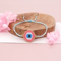 Nihaojewelry Accesorios Al Por Mayor Estilo Étnico Miyuki Cuentas Pulsera Tejida Ojos Azules sku image 2