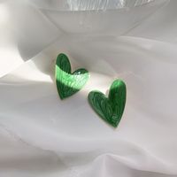 Nihaojewelry Wholesale Jewelry Simple Blooming Big Heart Stud Earrings sku image 2