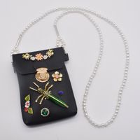Wholesale Jewelry Casual With Rose Pattern Bag Diagonal Pearl Waist Chain Nihaojewelry sku image 3