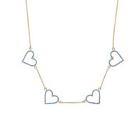 Wholesale Jewelry Hollow Heart-shaped Inlaid Zircon Pendant Necklace Nihaojewelry sku image 2