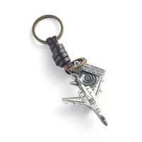 Wholesale Leather Rope Woven Fighter Punk Jewelry Keychain Nihaojewelry sku image 2