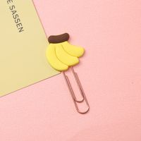 Wholesale Accessories Cartoon Animal Fruit Paper Clip Shape Bookmark Nihaojewelry sku image 11