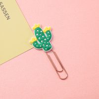 Wholesale Accessories Cartoon Animal Fruit Paper Clip Shape Bookmark Nihaojewelry sku image 2