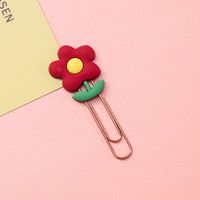 Wholesale Accessories Cartoon Animal Fruit Paper Clip Shape Bookmark Nihaojewelry sku image 4