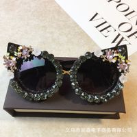 Großhandel Katzenaugenrahmen Eingelegte Diamantsonnenbrille Nihaojewelry sku image 10