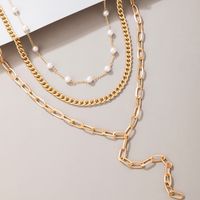 Nihaojewelry Wholesale Jewelry Fashion New Long Chain Pendant Pearl Multilayer Necklace main image 5