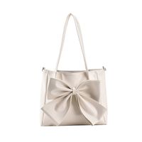 Nihaojewelry Wholesale New Trendy Bow Solid Color Large Capacity Shoulder Tote Bag main image 3
