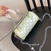 Wholesale Lingge Chain Messenger Cylinder Bag Nihaojewelry main image 6