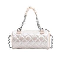 Wholesale Lingge Chain Messenger Cylinder Bag Nihaojewelry main image 3