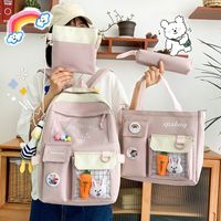 Wholesale Four-piece High-capacity Duck Doll Canvas Backpack Nihaojewelry main image 4
