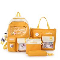 Wholesale Four-piece High-capacity Duck Doll Canvas Backpack Nihaojewelry main image 6