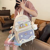 Wholesale Candy Color Rabbit Pendant Backpack Nihaojewelry main image 3