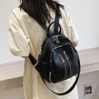 Nihaojewelry Wholesale New Trendy Fashion Soft Leather Messenger Dual-use Backpack sku image 2