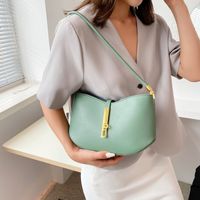 Wholesale Solid Color Half Moon Shoulder Bag Nihaojewelry sku image 2