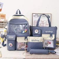 Wholesale Four-piece High-capacity Duck Doll Canvas Backpack Nihaojewelry sku image 3