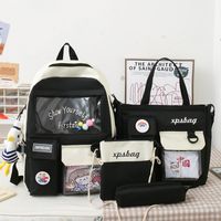 Wholesale Four-piece High-capacity Duck Doll Canvas Backpack Nihaojewelry sku image 5