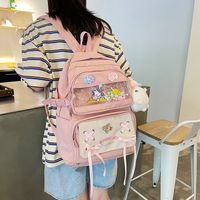 حقيبة مدرسية ملونة حلوى للطلاب 2021 حقيبة كتف جديدة في الصيف sku image 3
