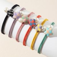 Nihaojewelry Wholesale Jewelry Simple Fabric Plaid Star Hair Rope main image 2