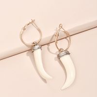 Wholesale Jewelry Crescent Shape White Shell Earrings Nihaojewelry main image 3