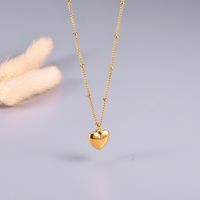 مجوهرات بالجملة على شكل قلب قلادة على الطراز الكوري Nihaojewelry main image 3