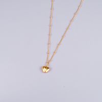 مجوهرات بالجملة على شكل قلب قلادة على الطراز الكوري Nihaojewelry main image 4