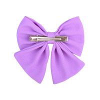Wholesale Jewelry Solid Color Satin Fabric Chiffon Bow Hairpin Set Nihaojewelry main image 5