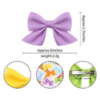 Wholesale Jewelry Solid Color Bowknot Children Hairpin Set Nihaojewelry main image 3