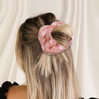 Wholesale Jewelry Candy Color Chiffon Floral Hair Scrunchies Set Nihaojewelry main image 5